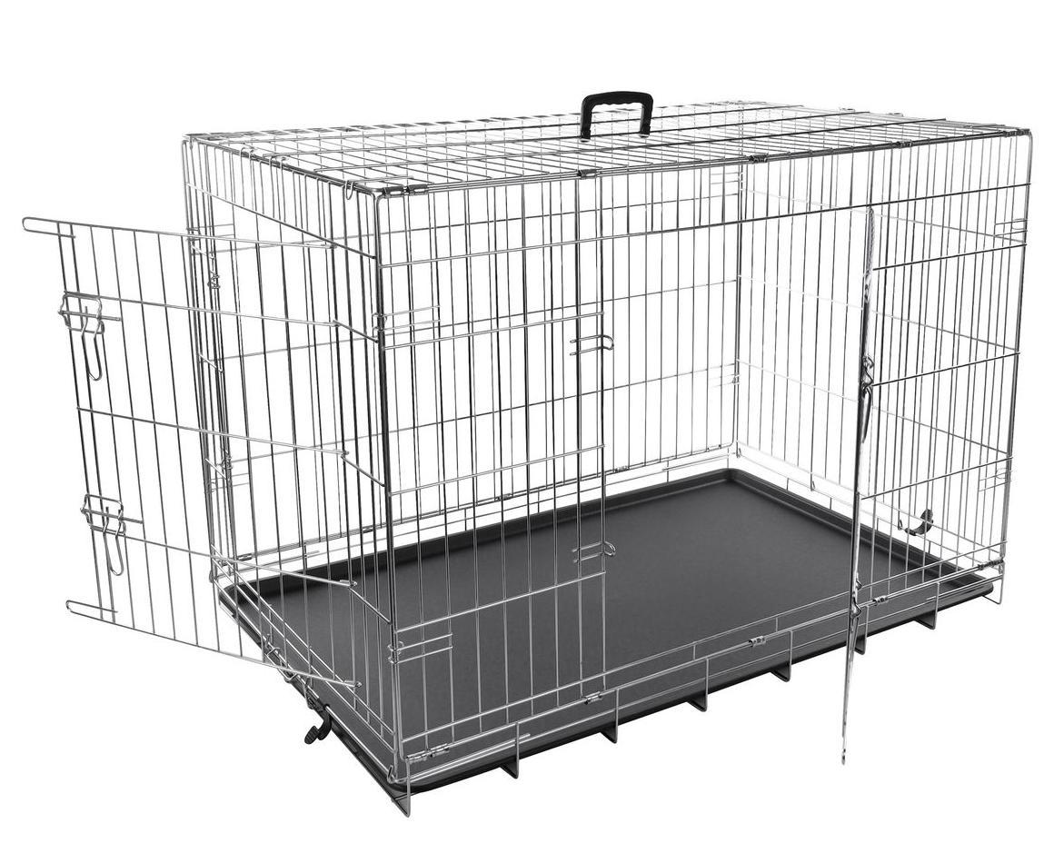 Flamingo Wire Cage Keo Silver 2 двери клетка для собак XL 109х70х76 см (1030065)